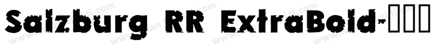 Salzburg RR ExtraBold字体转换